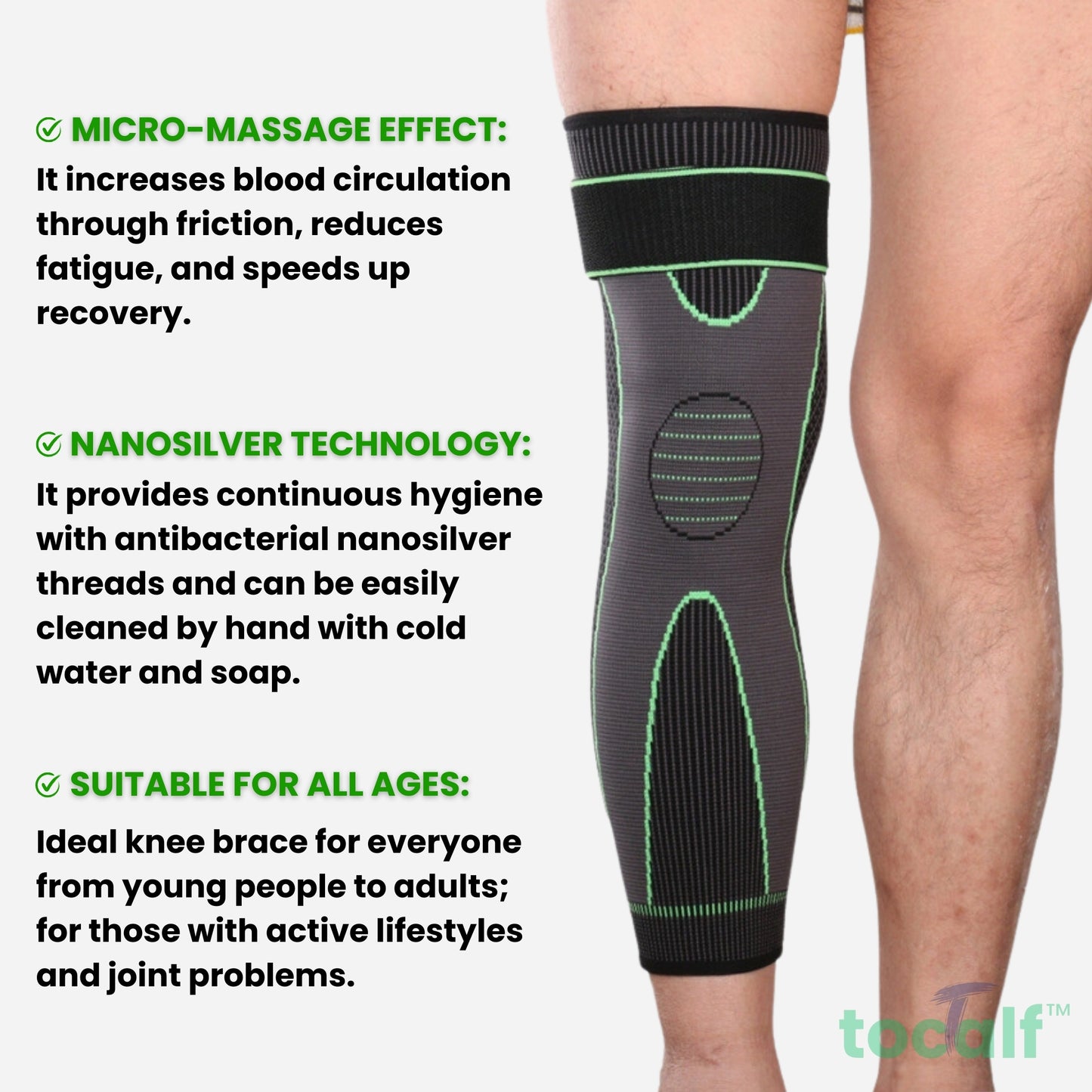 Tocalf™ Breathable Compression Knee Brace with Massage Effect