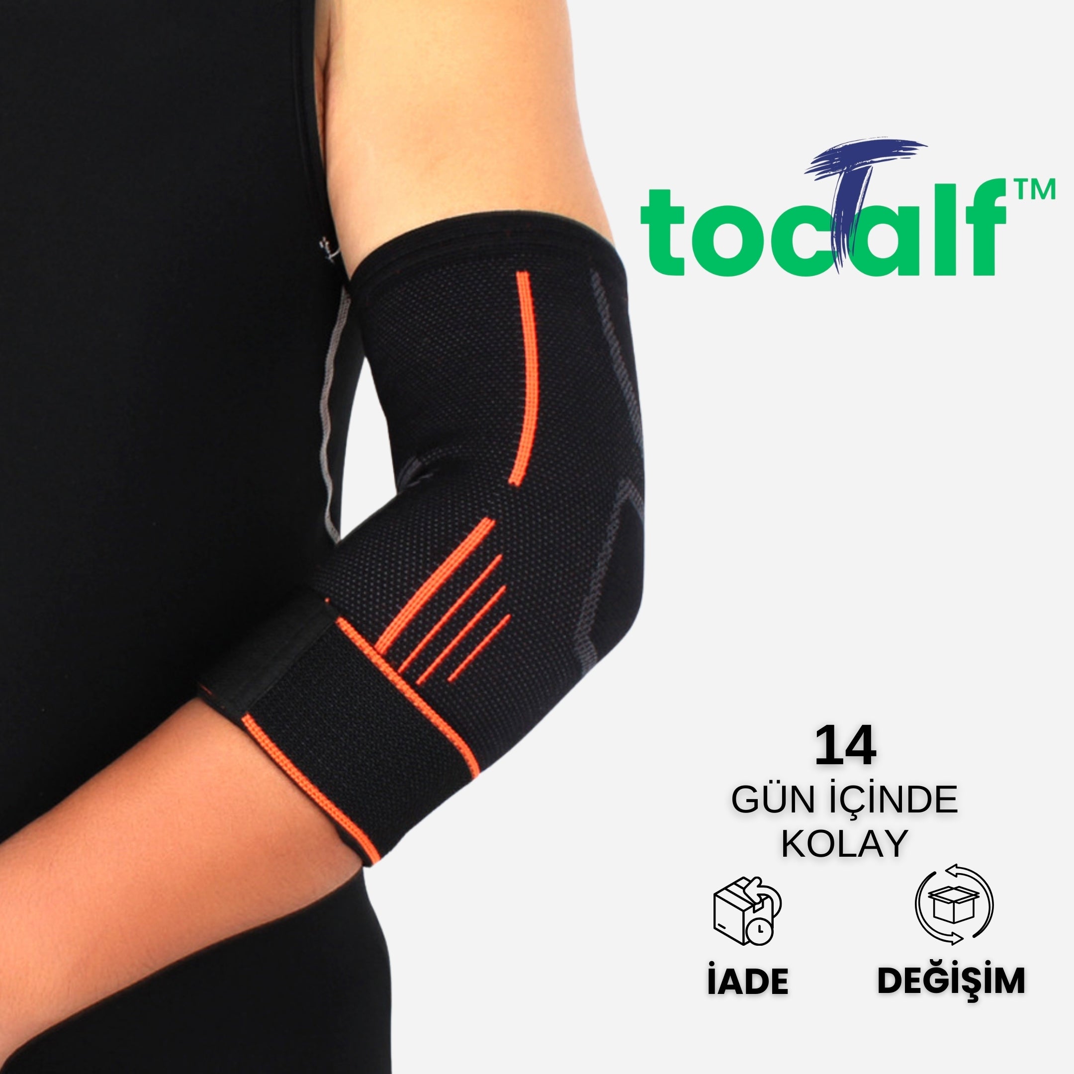 Tocalf™ Wings VBOS! 'Nefes Alabilir & Ayarlanabilir Kompresyon Dirseklik'