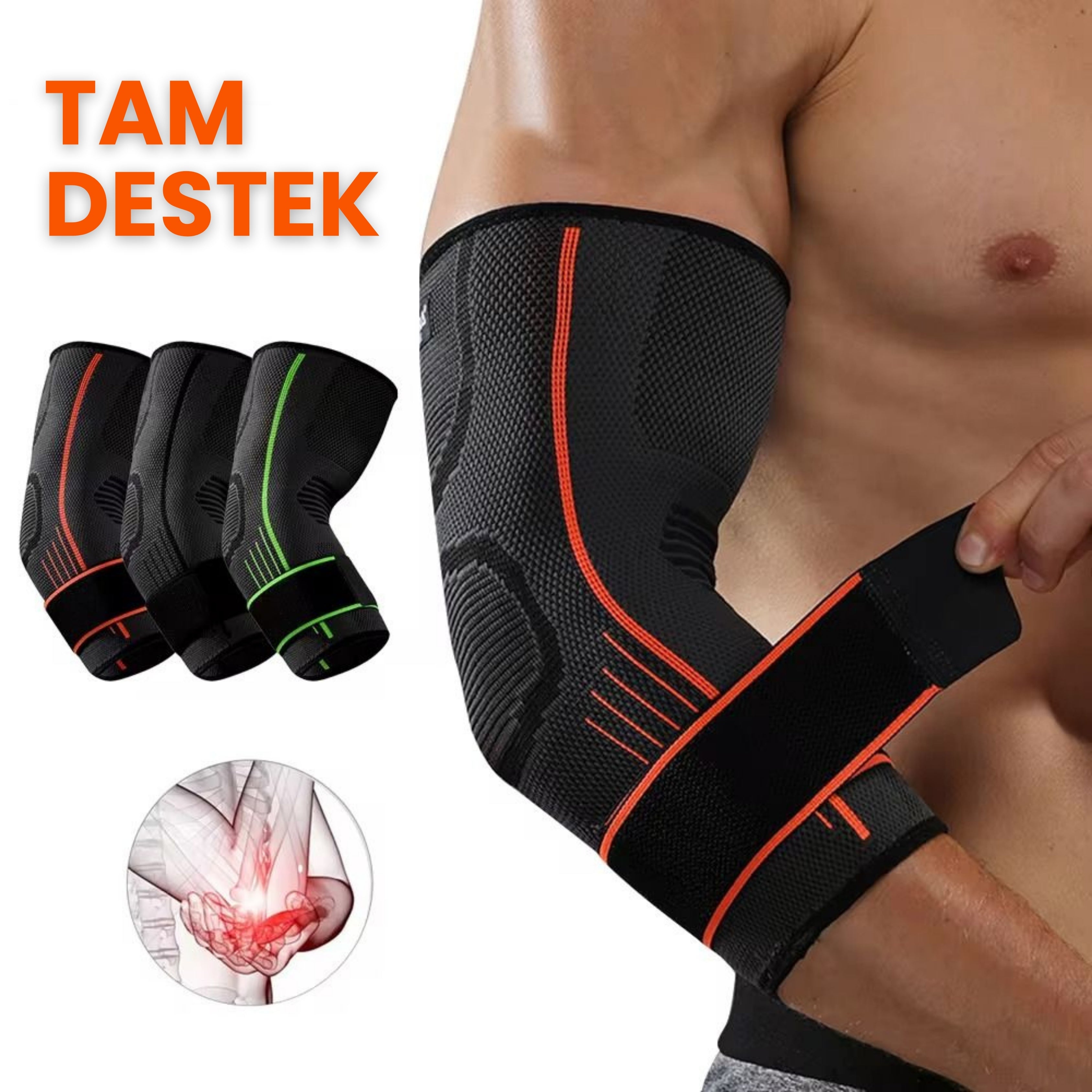 Tocalf™ Wings VBOS! 'Nefes Alabilir & Ayarlanabilir Kompresyon Dirseklik'