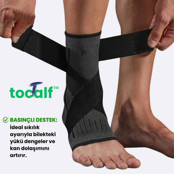 Tocalf™ Faster - Kemer Destekli Kompresyon Ayak Bilekliği