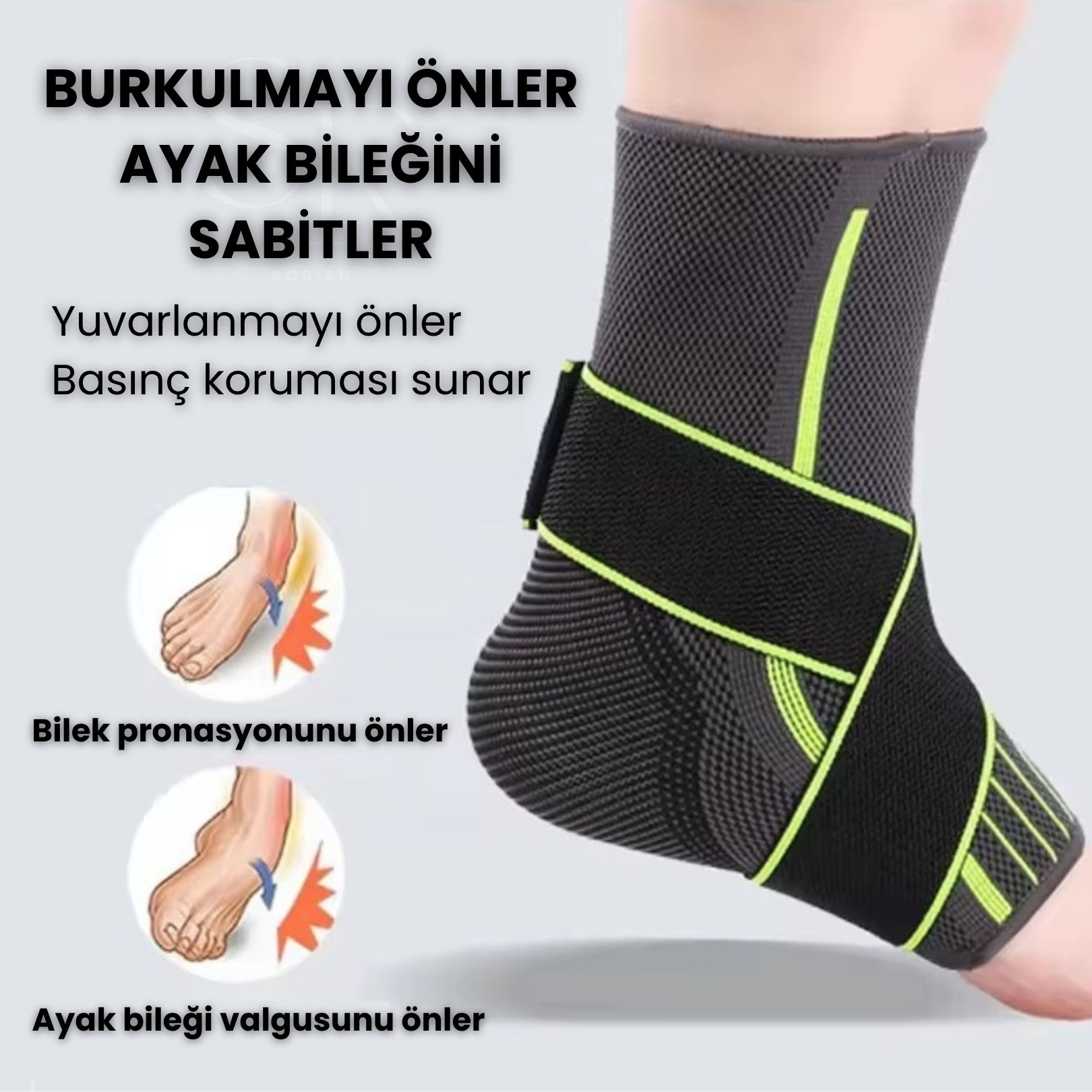 Tocalf™ Faster - Kemer Destekli Kompresyon Ayak Bilekliği
