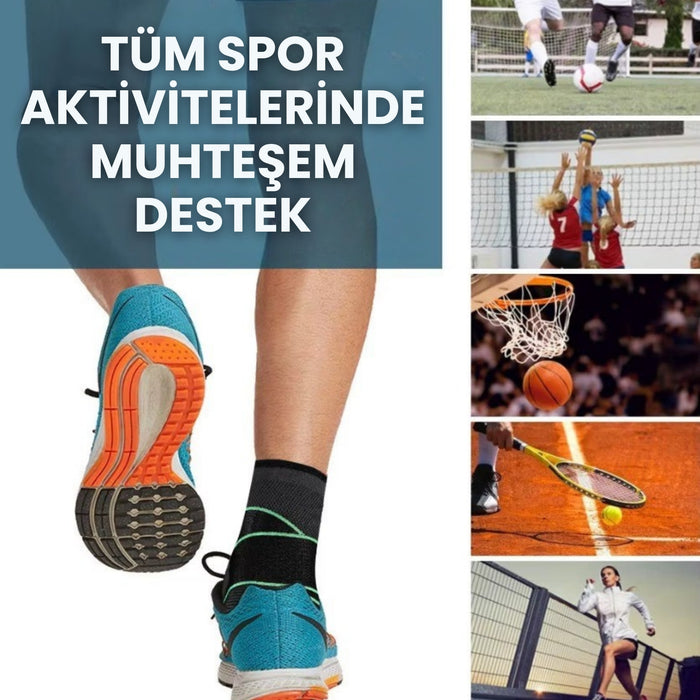 Tocalf™ Faster - Kemer Destekli Kompresyon Ayak Bilekliği